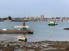 Catching the ferry to Gosport to begin day 2